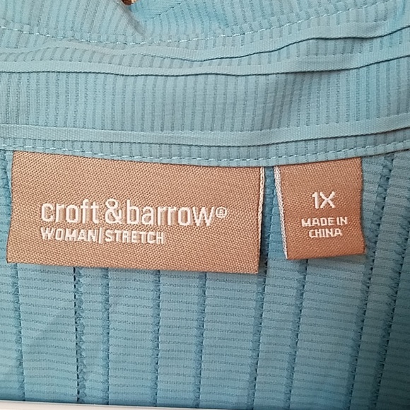 💥🎪⭐Croft & Barrow Ribbed Cloth Shirt - Picture 2 of 4